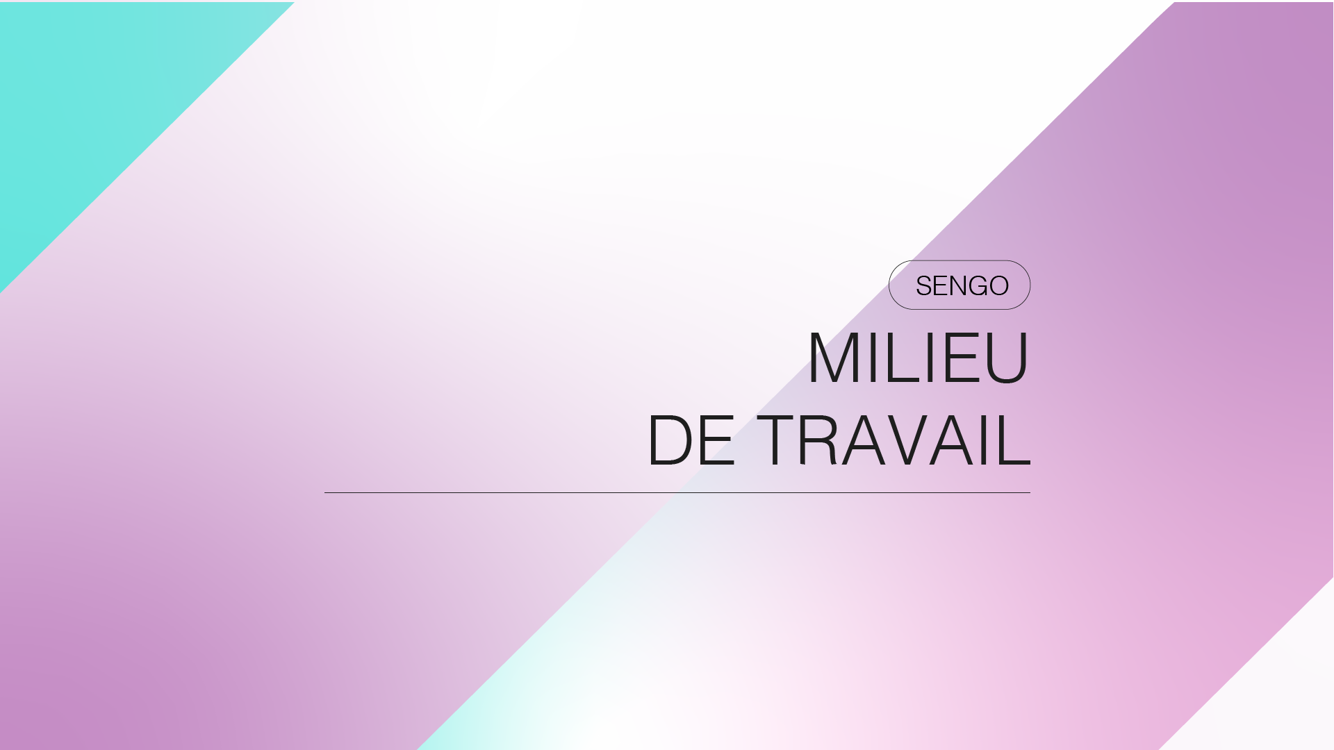 Milieu de travail
