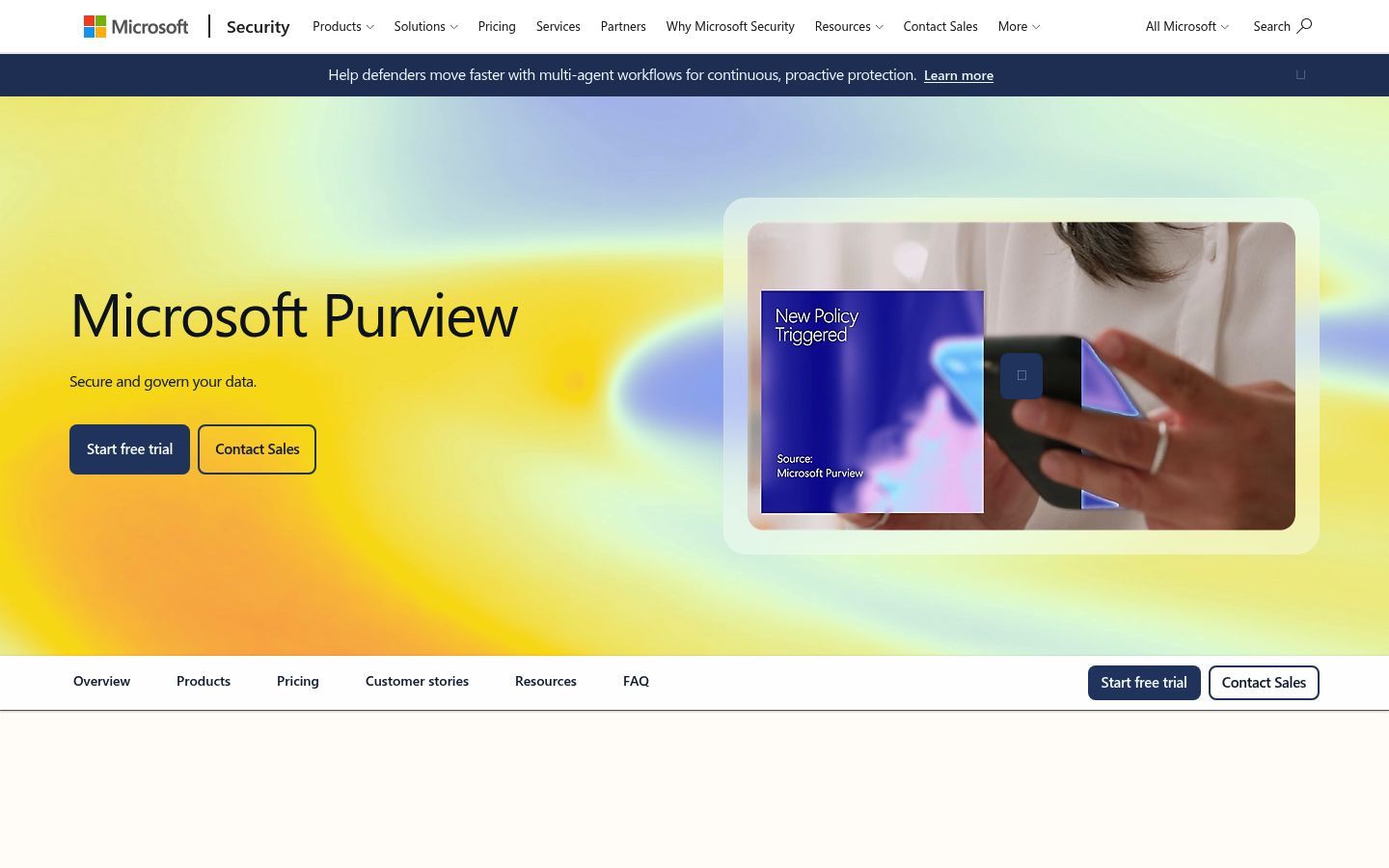 Microsoft Purview sensitivity labels enforcing document-level access controls for Copilot