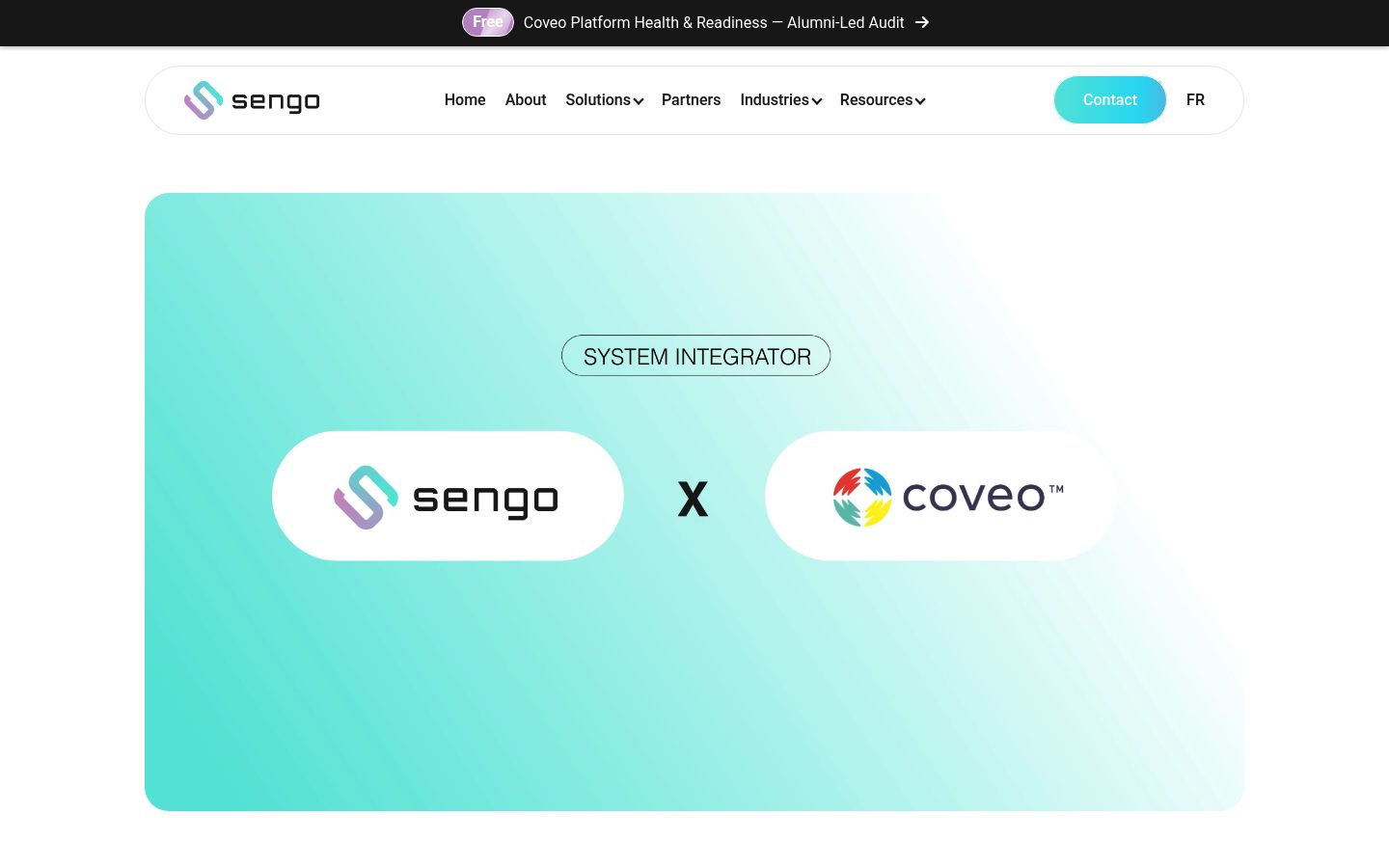Sengo AI enablement and Coveo practice for permission-aware enterprise search